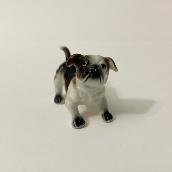 Vintage Lot of 2 Bulldog Porcelain Figurines - Picture 7 of 13